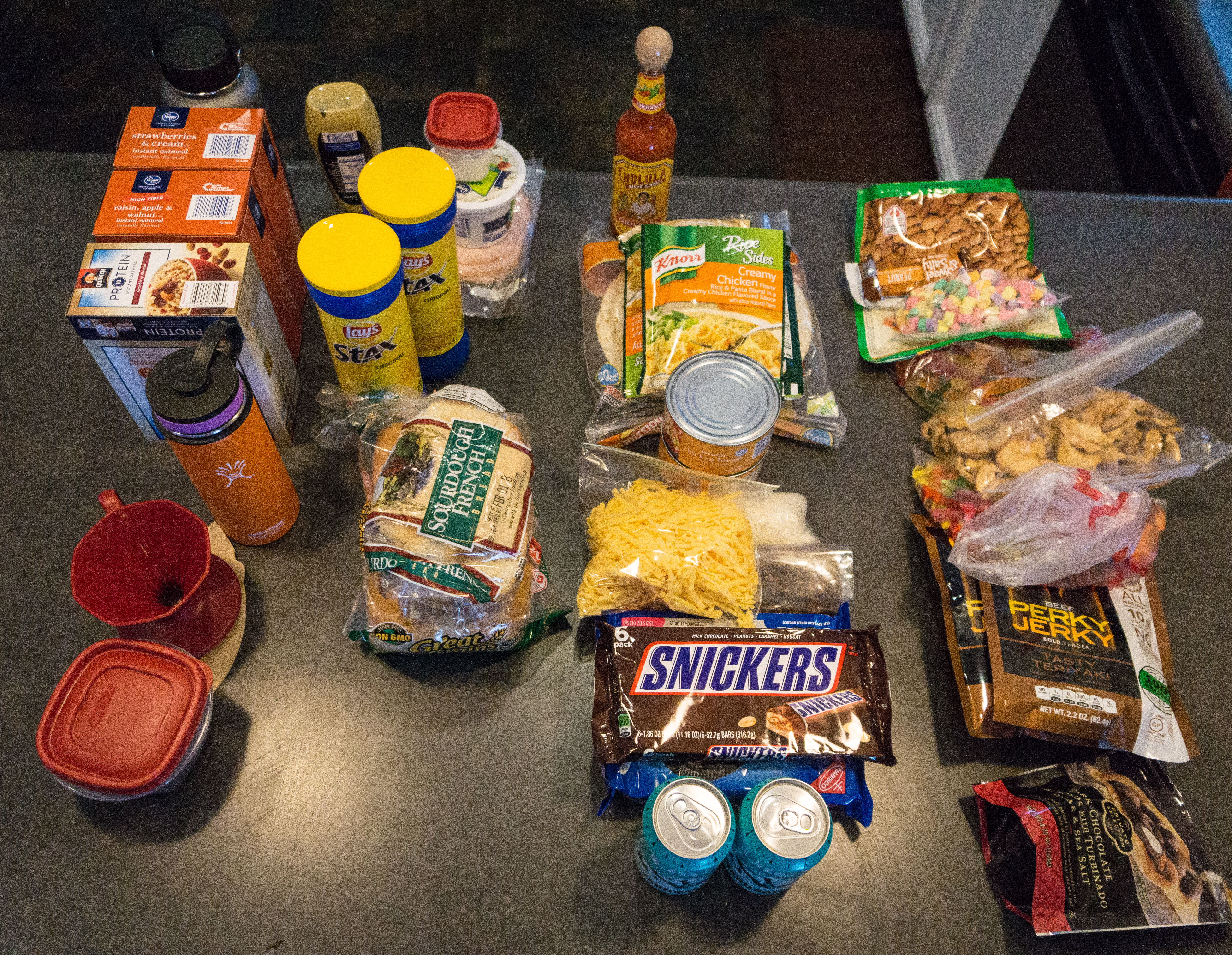 yurt packing list food