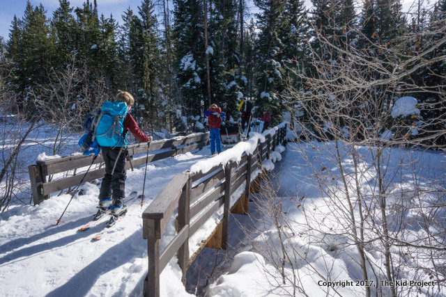 ski touring with kids- uintas
