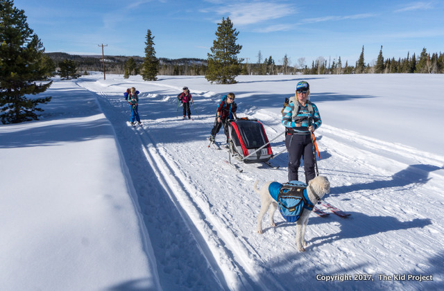 ski touring with kids- uintas