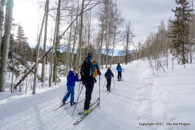 ski touring kids