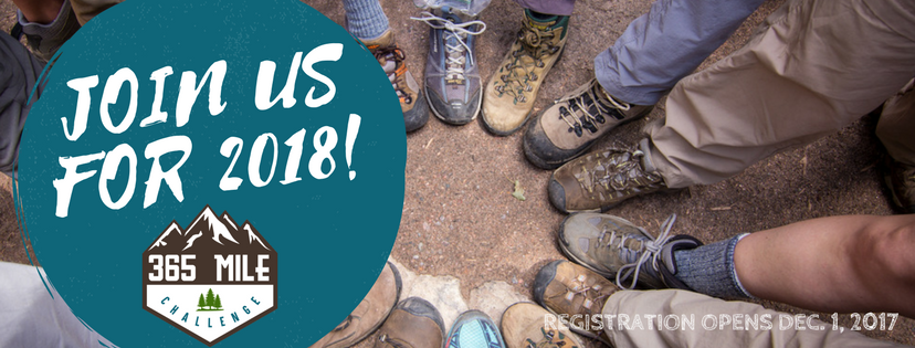 Join us for the 365 Mile Challenge in 2018!