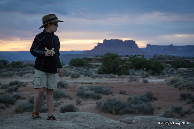 canylands Nation park, Utah sunset