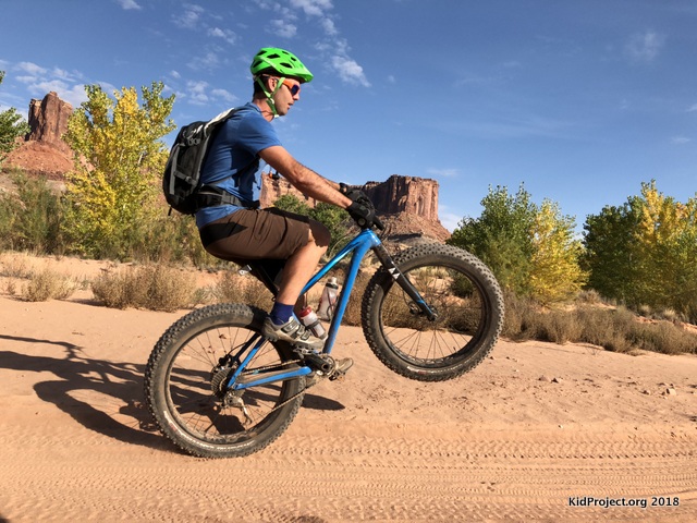 Fat bike for desert riding