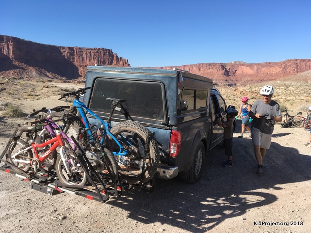 White Rim support vehicles