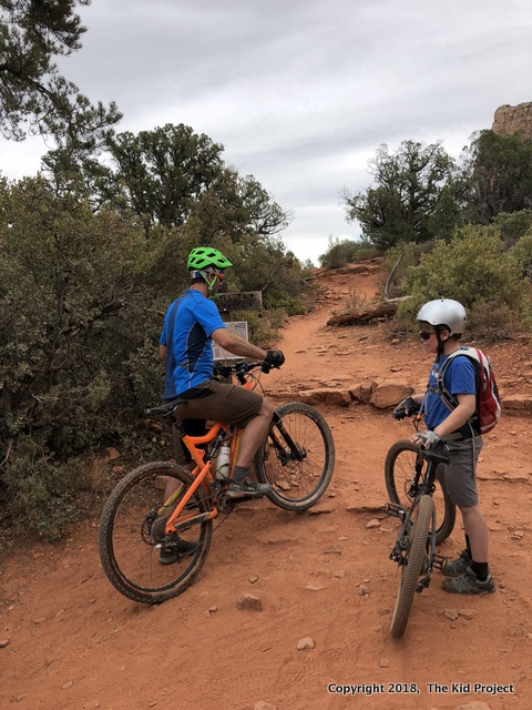 Kids biking sedona