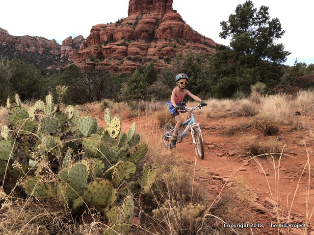 Kids biking sedona