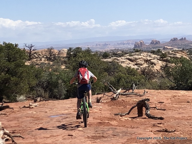 biking Coney Island Trail, Moab, UT