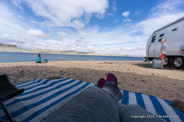Lone Rock, camping , Lake Powell