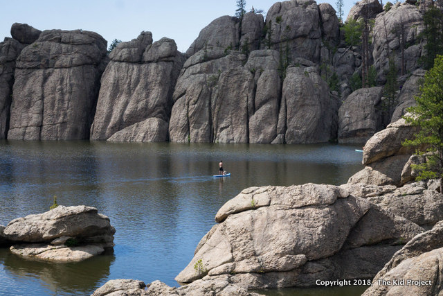 Paddling Sylvan Lake, Black Hills South Dakota
