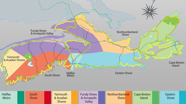 Nova Scotia subregions 