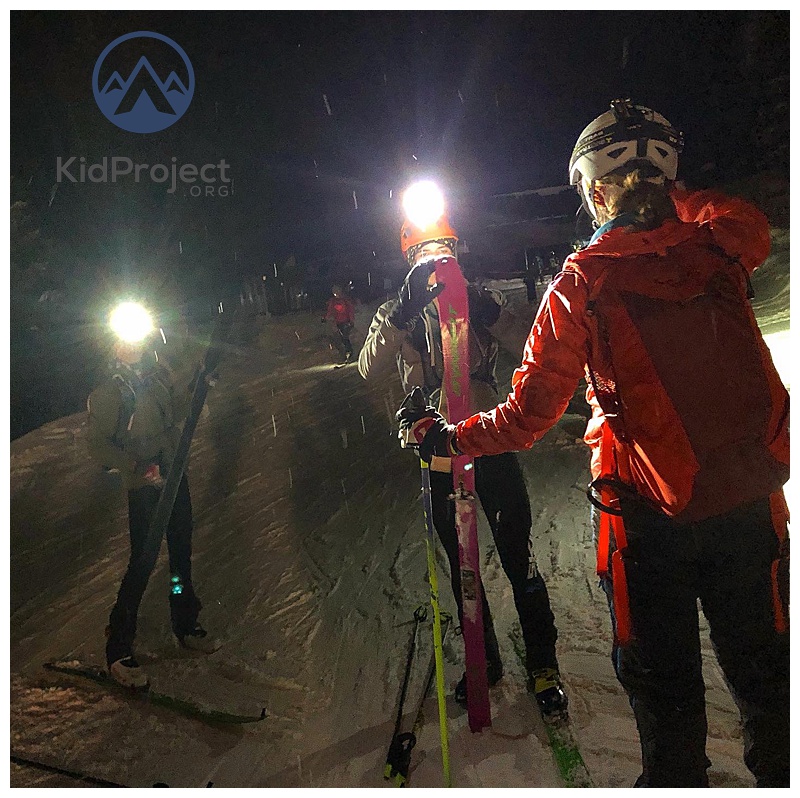 Skimo team night race