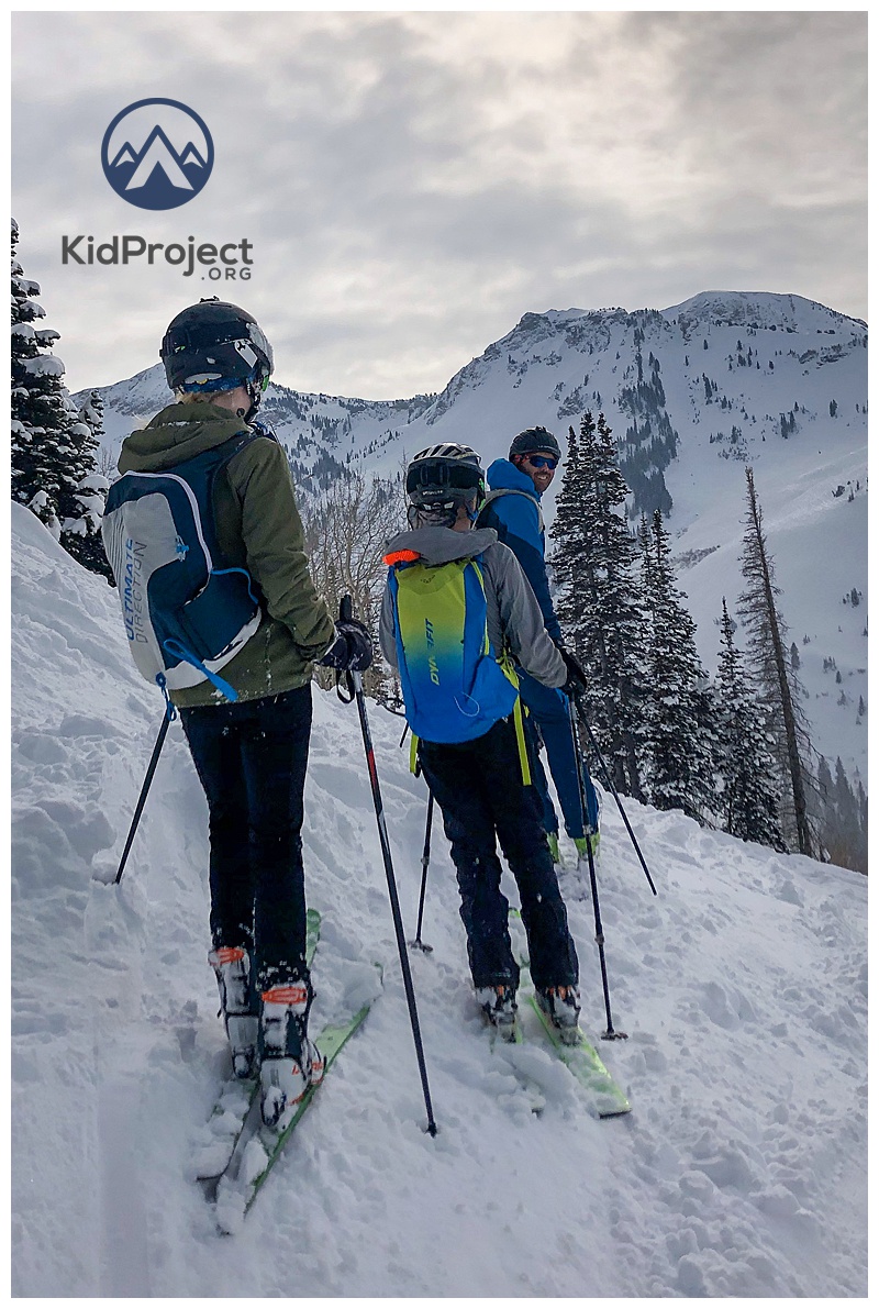 skiing with teenagers