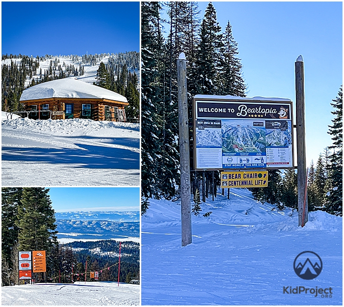 Beartopia and beginner friendly terrain at Brundage Mountain