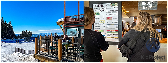 dining at Brundage Mountain